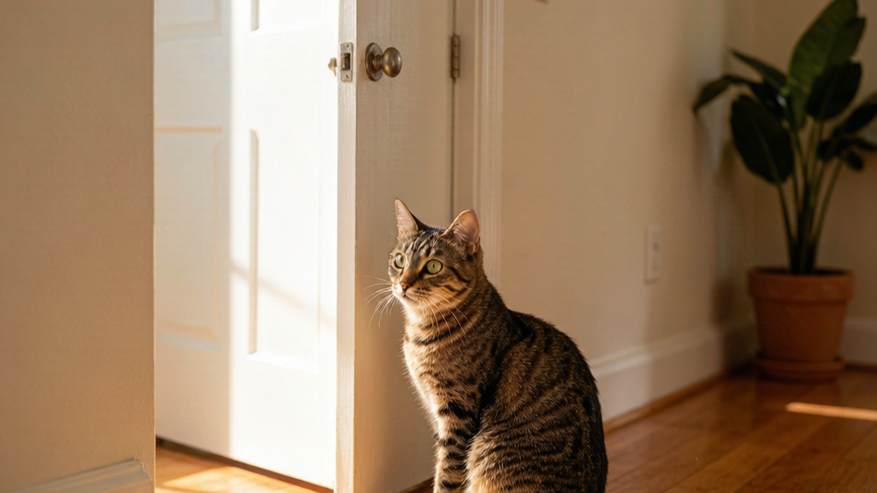 My Indoor Cat Kept Trying to Escape Every Time I Opened the Front Door — Here's What Finally Worked