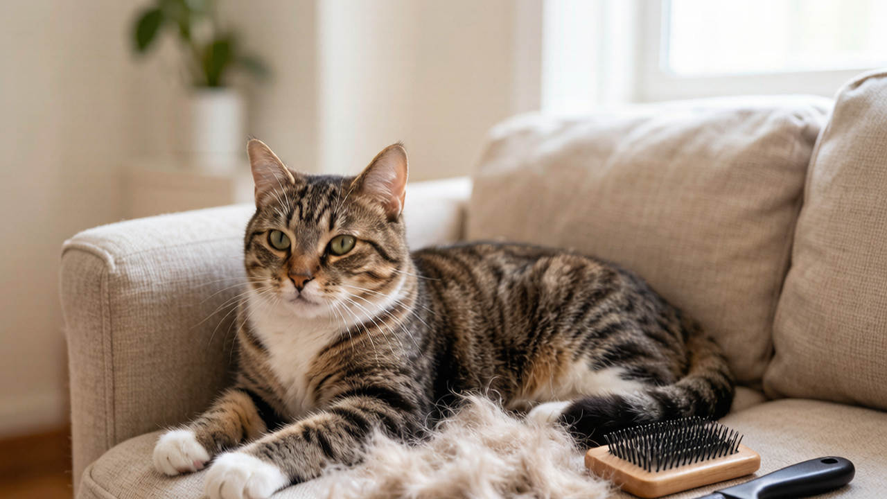 My Cat Turned Me Into a Walking Fur Ball — The Grooming Routine That Actually Fixed It